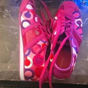 COACH Paxton sneakers pink/fuchsia size 10 m